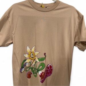 Jacquemus Tan Floral Graphic Tee